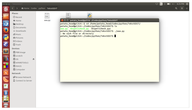 Using a code editor along with the text file