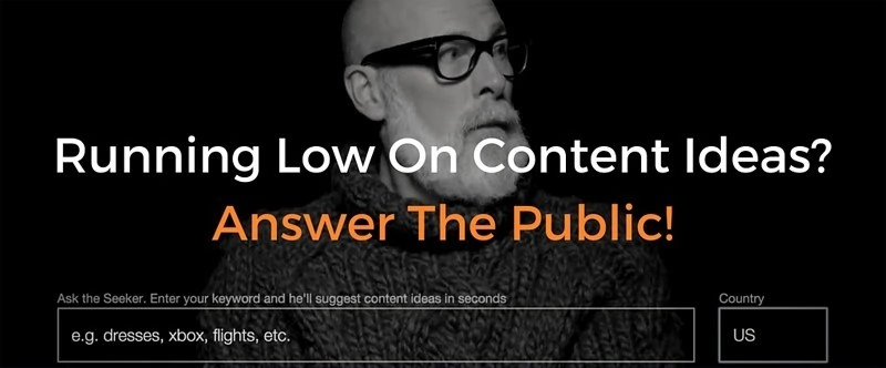 Answer the public - dashboard