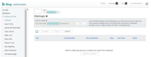 Bing webmaster tools