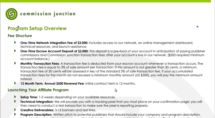 Freelance affiliate marketing