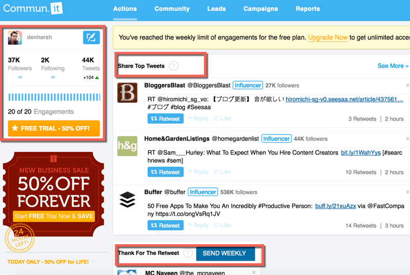Twitter marketing tools