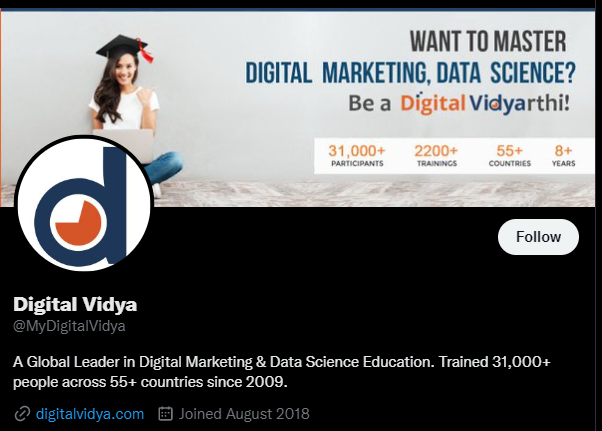 Digital vidya twitter