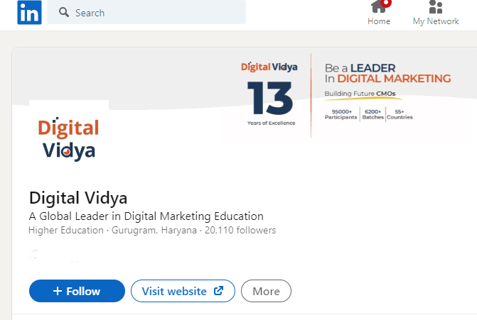 Digital vidya linkedin