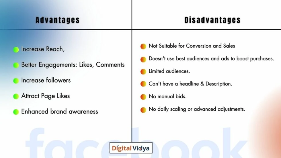 Explore facebook boost posts' benefits and drawbacks for facebook marketing