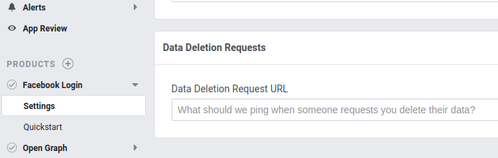 Facebook callback url gdpr guidelines