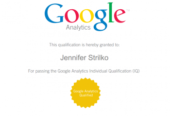 Google analytics certification