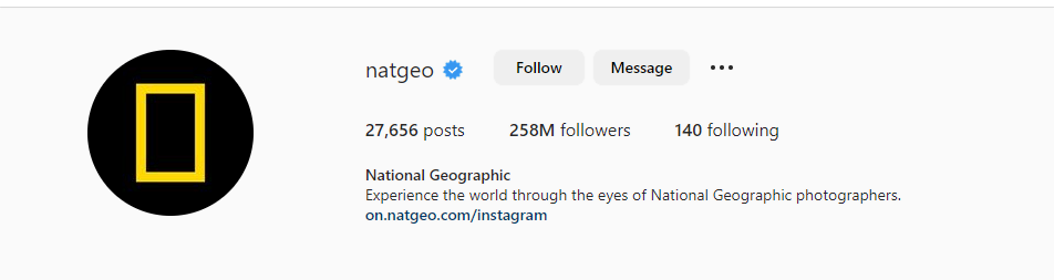 National geographic description example