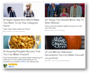 Example of native advertising