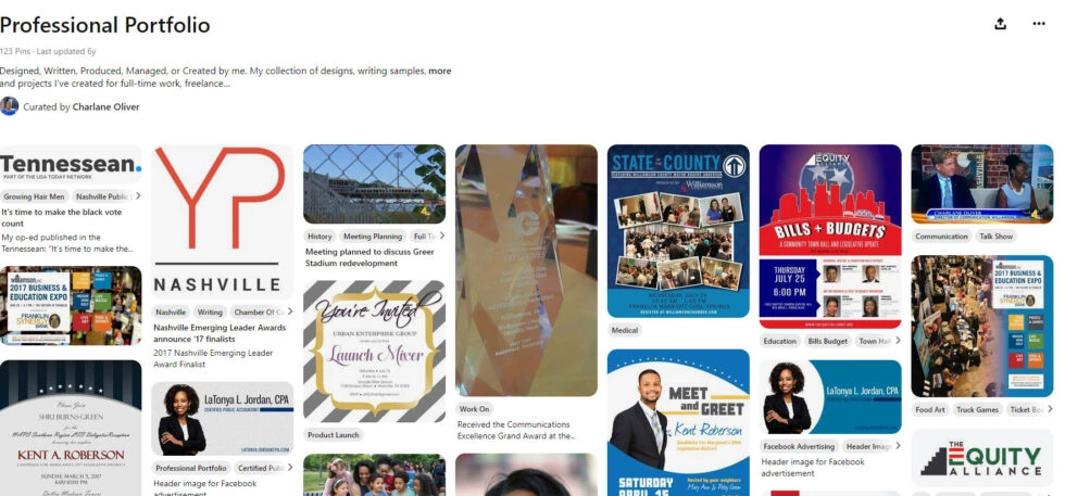 Portfolio of a content writer