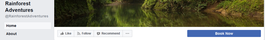 Mobile marketing for travel - rainforest adventures fb