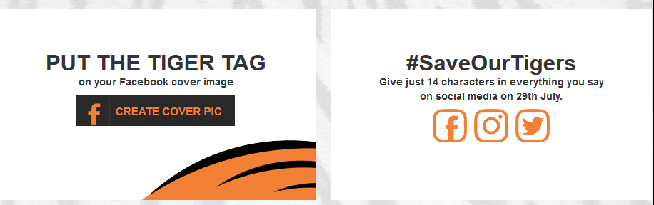 Aircel facebook #saveourtigers campaign