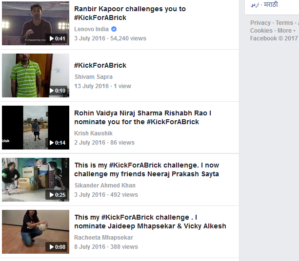 Lenovo facebook marketing youtube