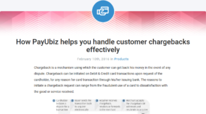 A snippet from payu blog on chargebacks