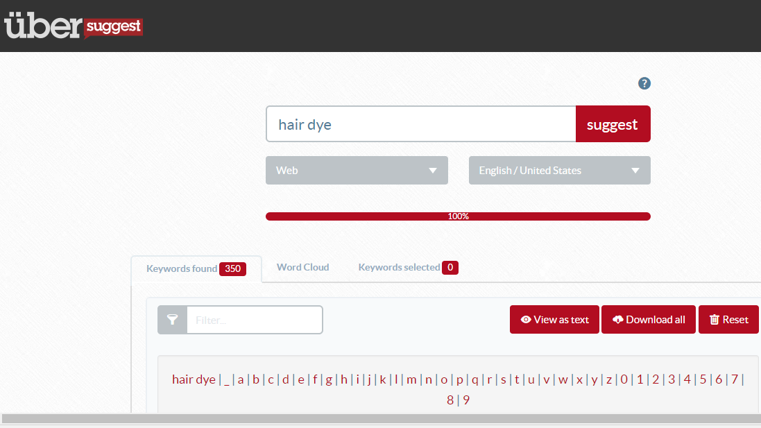 Long tail keyword finder