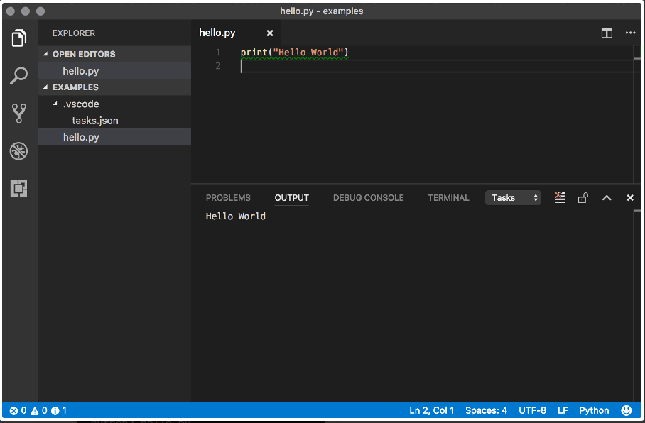 Python syntax command