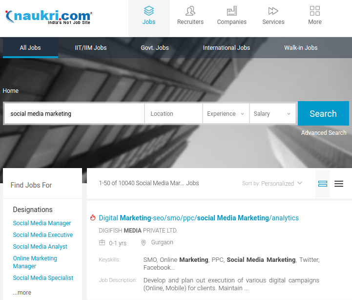 Social media consultant