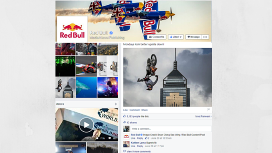 Red bull facebook