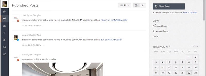 Social media management tools