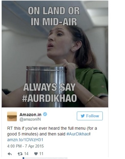 Amazon campaign tweets