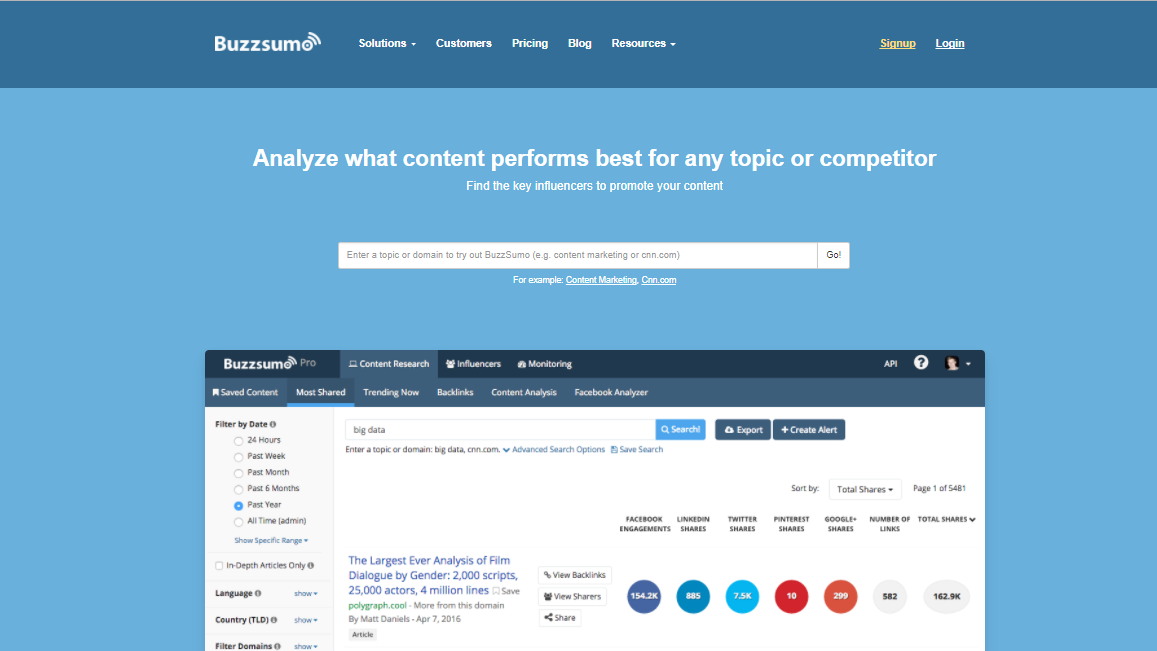 Tool for influencer marketing