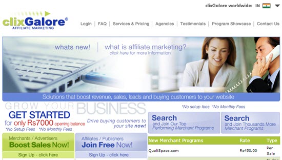 Freelance affiliate marketing