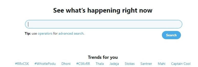 Twitter search