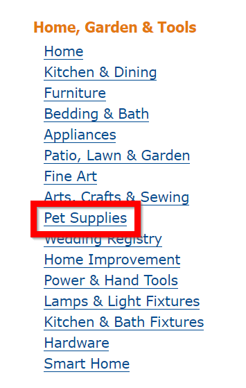 Example category keyword