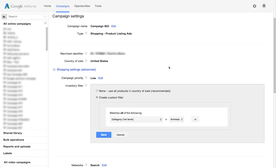 Online shopping campaign