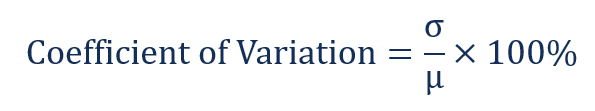 Coefficient of variation