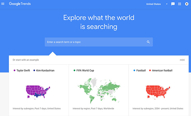 Most searched keywords