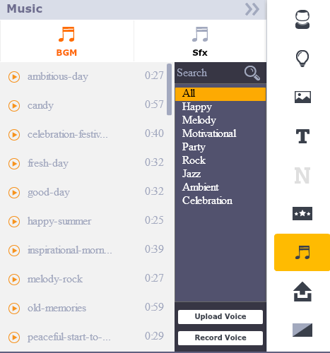 Whiteboard animation animaker music library