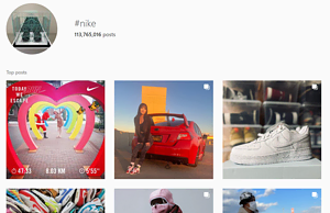 Nike hashtag