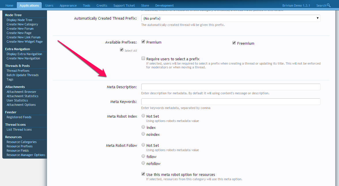Resource metadata cat