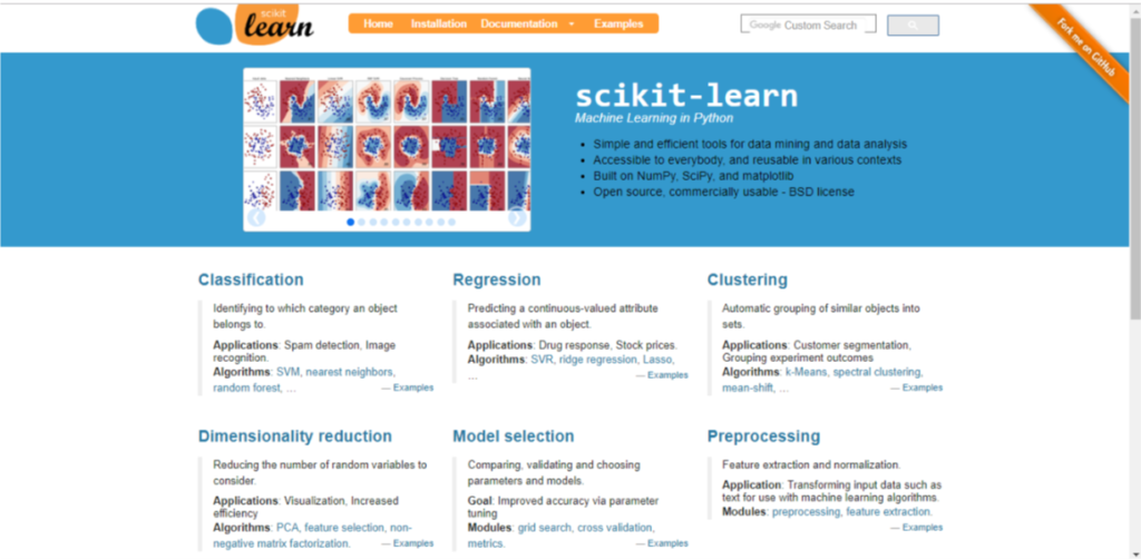 Scikit learn