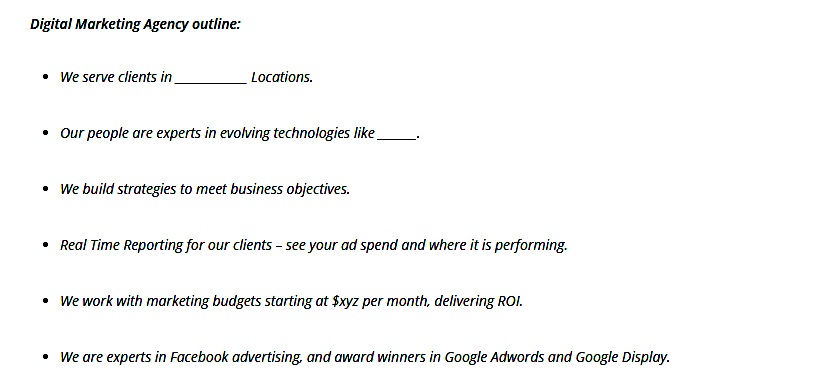 Online marketing company