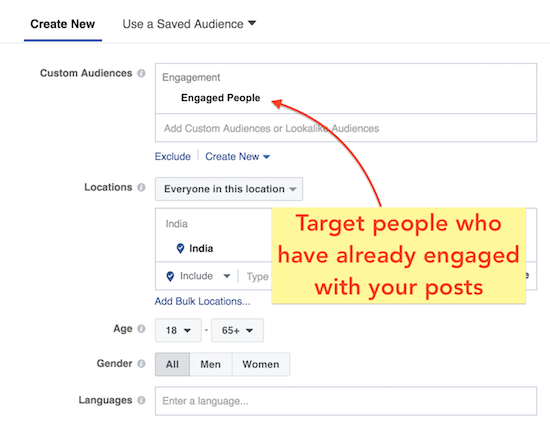 Facebook boost post
